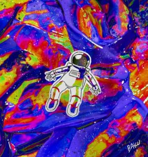Astronaut in the Psychedelic Universe
